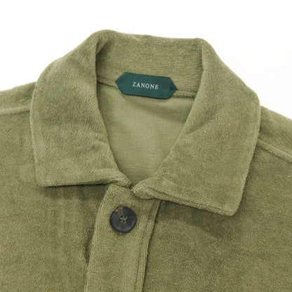 【新品】ザノーネ ZANONE コットン パイル ブルゾン オリーブ【 S 】【 状態ランクN 】【 メンズ 】