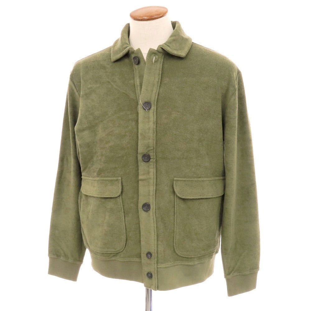 【新品】ザノーネ ZANONE コットン パイル ブルゾン オリーブ【サイズM】【 状態ランクN 】【 メンズ 】 [EPD]