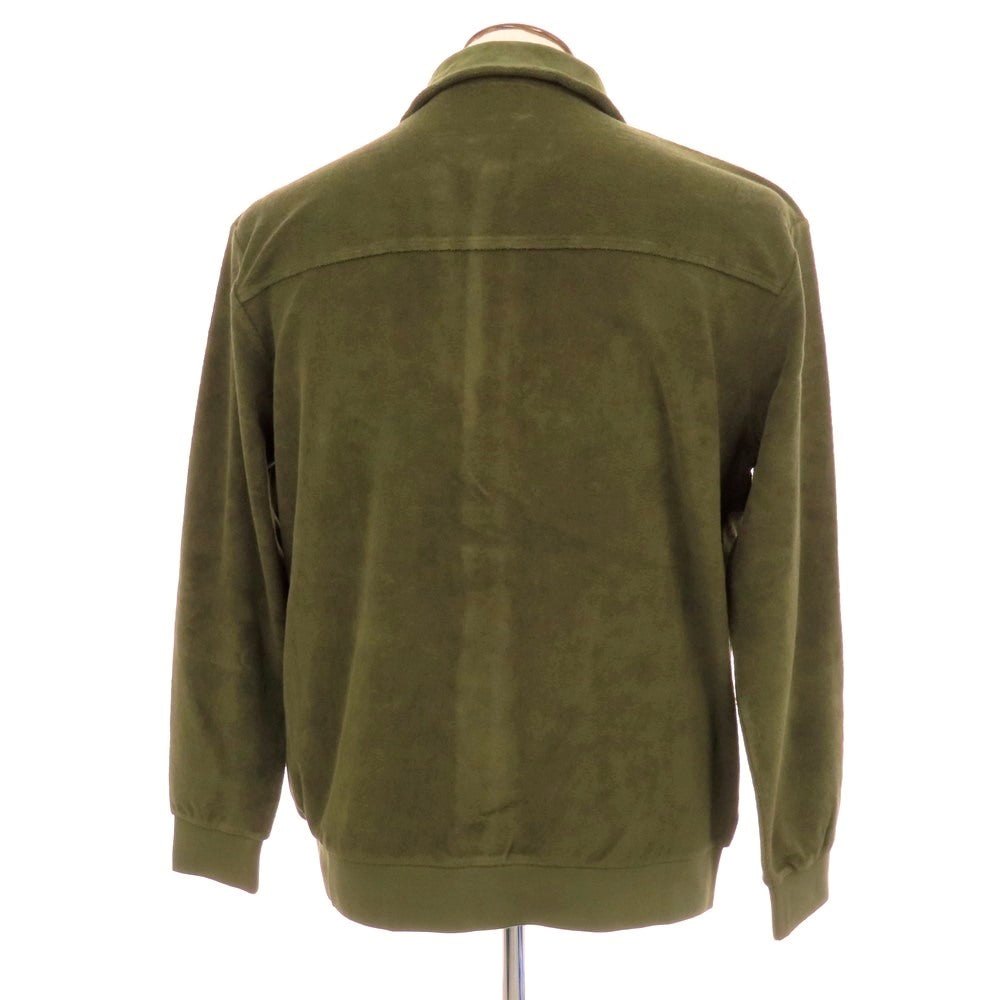 【新品】ザノーネ ZANONE コットン パイル ブルゾン ダークオリーブ【サイズL】【 状態ランクN 】【 メンズ 】 [EPD]