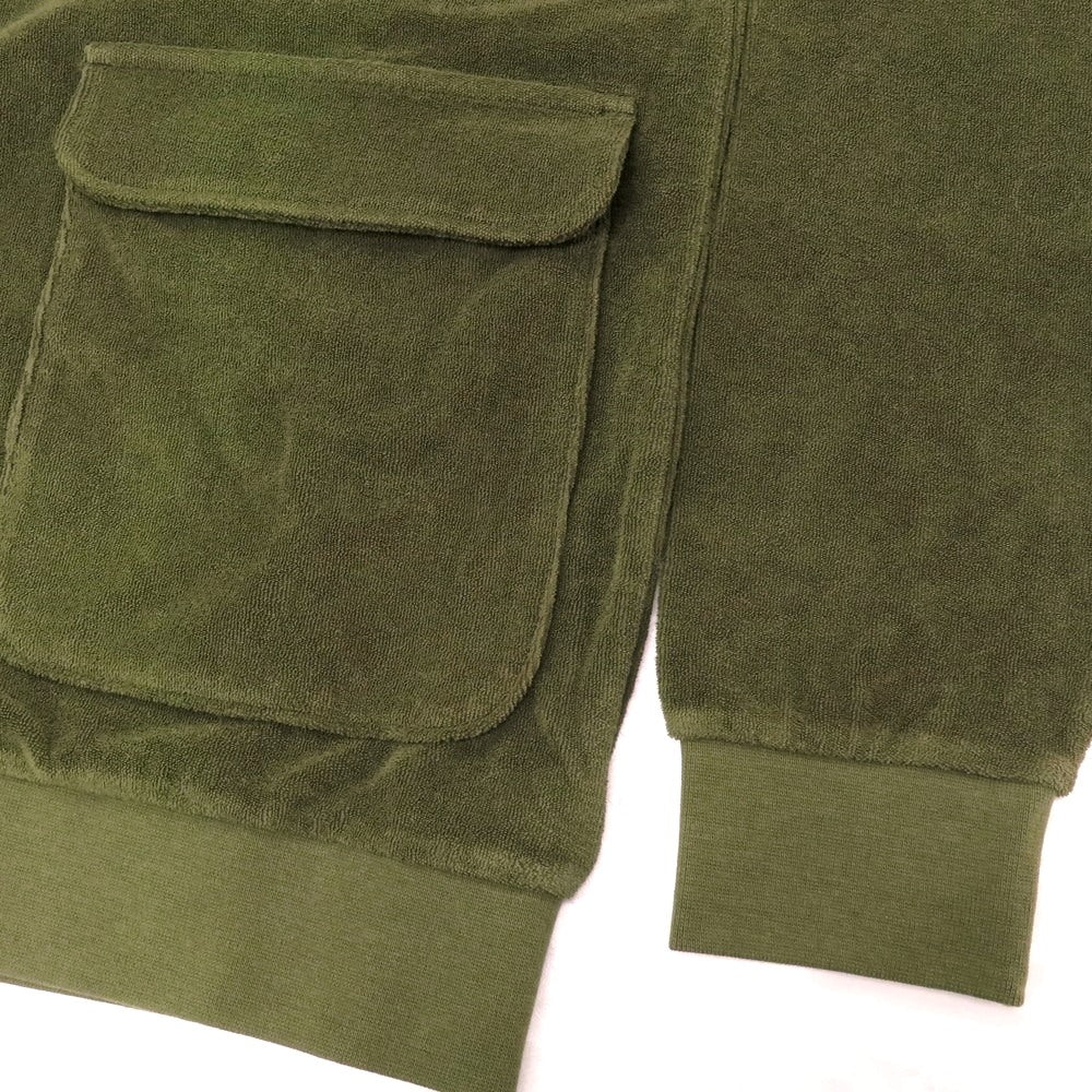 【新品】ザノーネ ZANONE コットン パイル ブルゾン ダークオリーブ【サイズL】【 状態ランクN 】【 メンズ 】 [EPD]