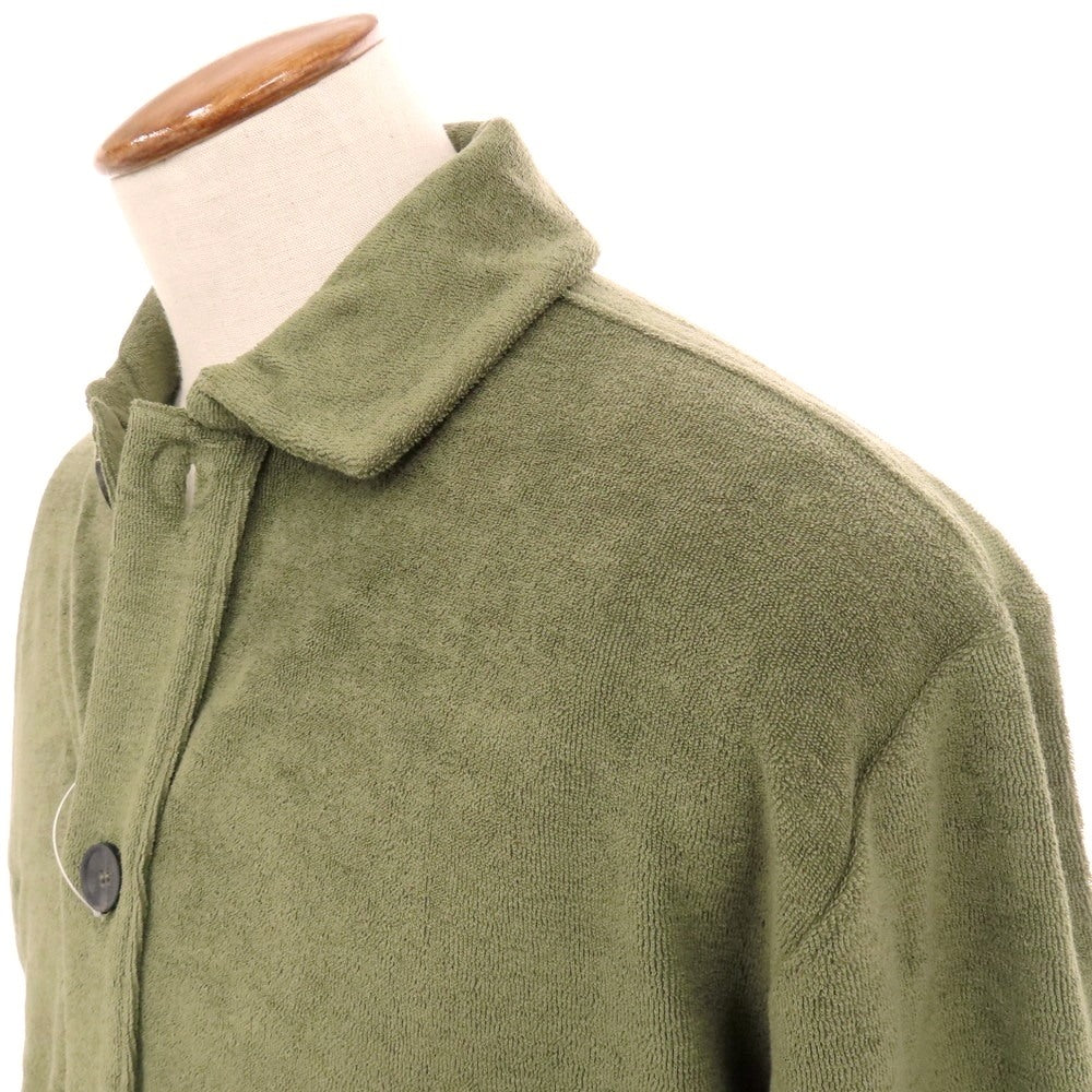 【新品】ザノーネ ZANONE コットン パイル ブルゾン オリーブ【サイズL】【 状態ランクN 】【 メンズ 】 [EPD]