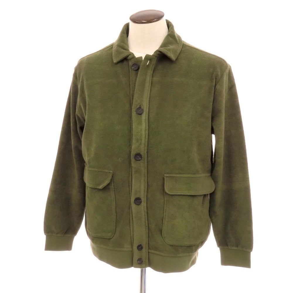 【新品】ザノーネ ZANONE コットン パイル ブルゾン ダークオリーブ【サイズL】【 状態ランクN 】【 メンズ 】 [EPD]