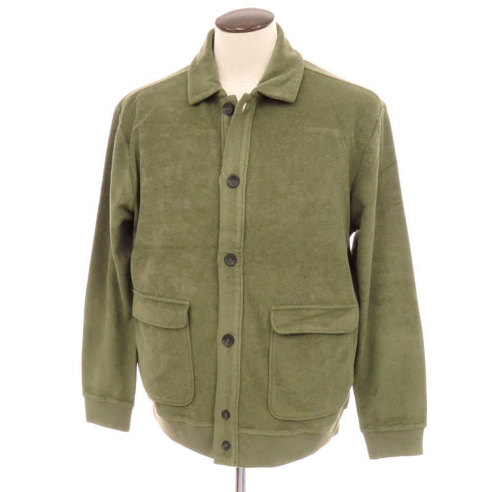 【新品】ザノーネ ZANONE コットン パイル ブルゾン オリーブ【サイズL】【 状態ランクN 】【 メンズ 】 [EPD]