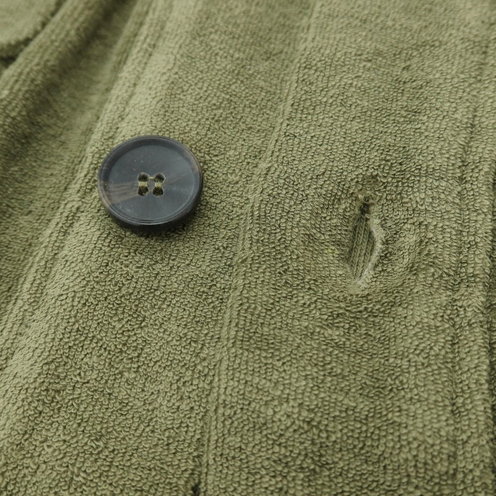 【新品】ザノーネ ZANONE コットン パイル ブルゾン オリーブ【サイズL】【 状態ランクN 】【 メンズ 】 [EPD]