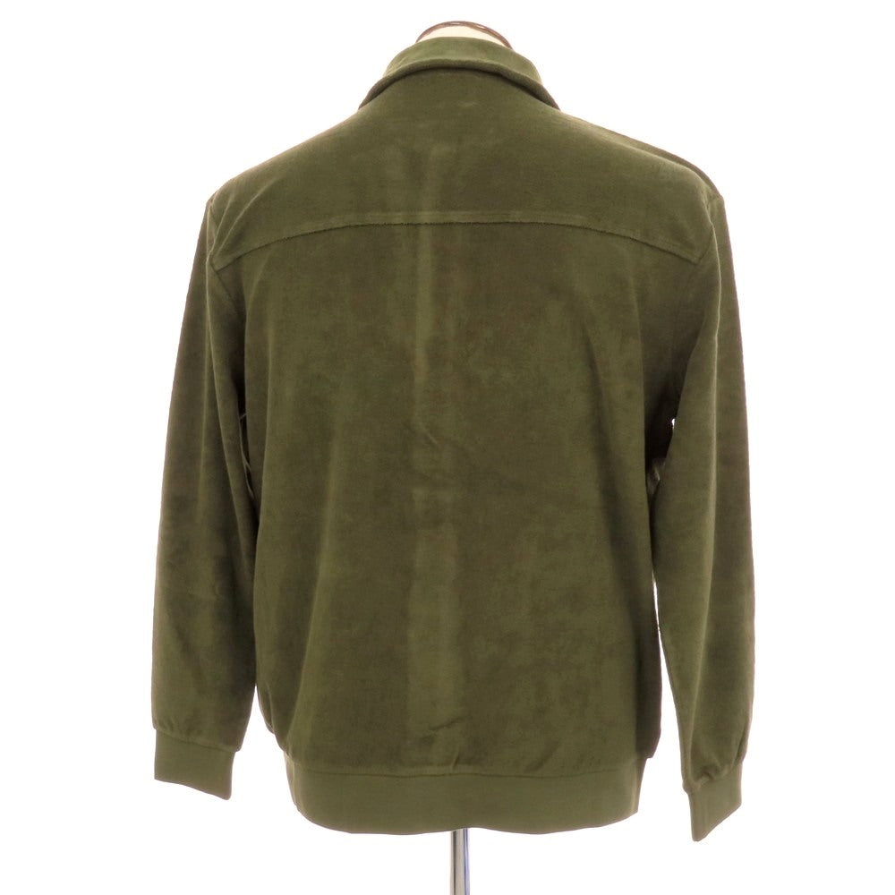 新品】ザノーネ ZANONE コットン パイル ブルゾン オリーブ【サイズL