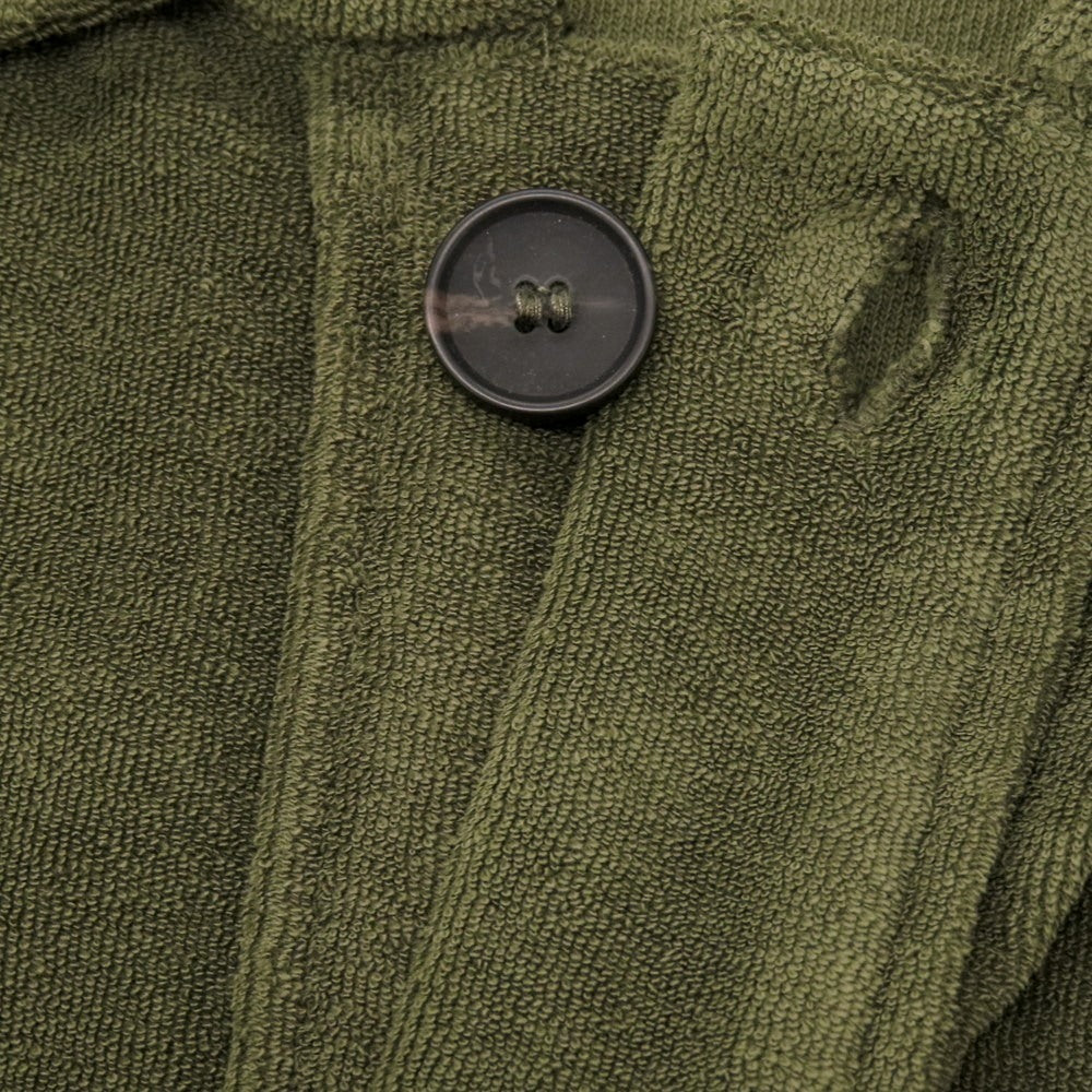 【新品】ザノーネ ZANONE コットン パイル ブルゾン ダークオリーブ【サイズL】【メンズ】 新品】ザノーネ ZANONE コットン パイル ブルゾン ダークオリーブ