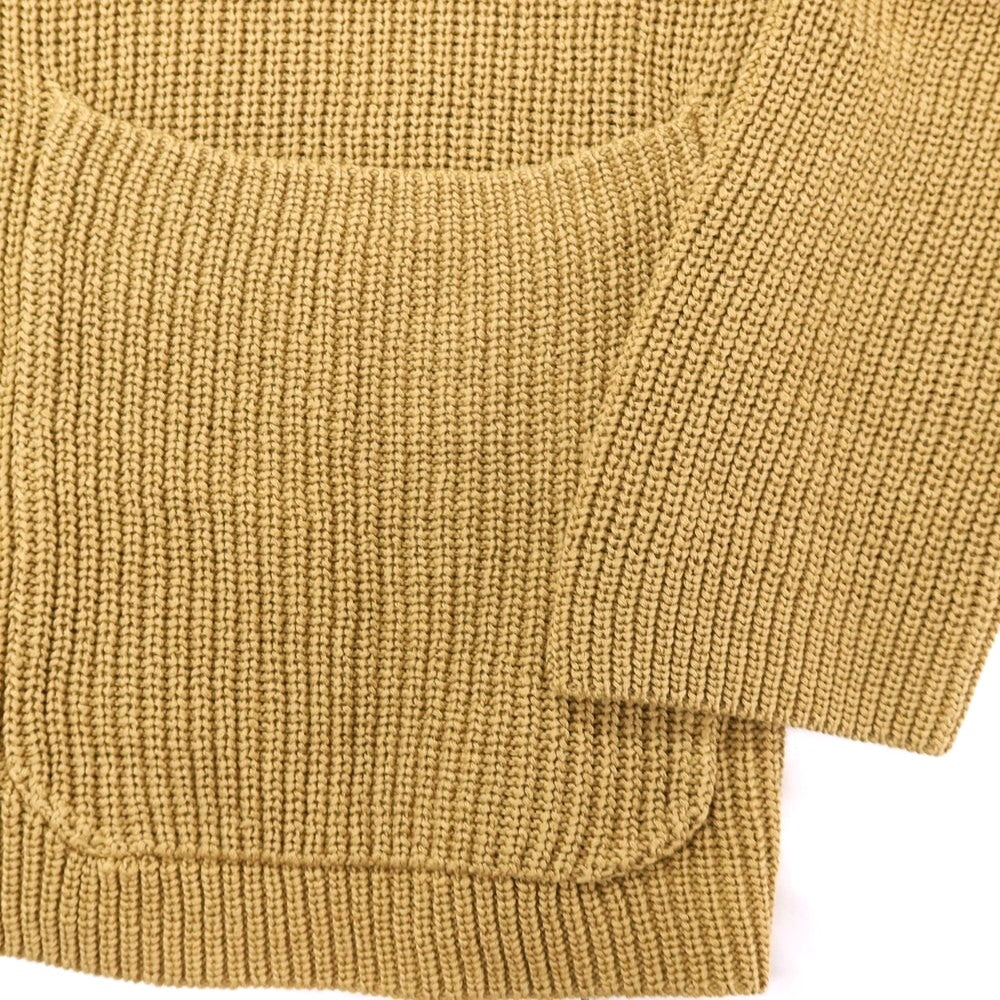 【新品】ザノーネ ZANONE コットン リブニット カーディガン ジャケット ベージュ【 52 】【 状態ランクN 】【 メンズ 】