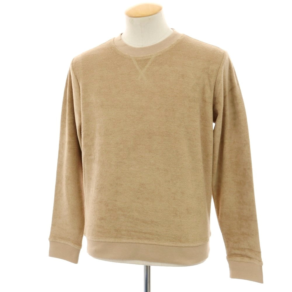 【新品】ザノーネ ZANONE コットン パイル クルーネック スウェット ベージュ【サイズS】【 状態ランクN 】【 メンズ 】 [EPD]