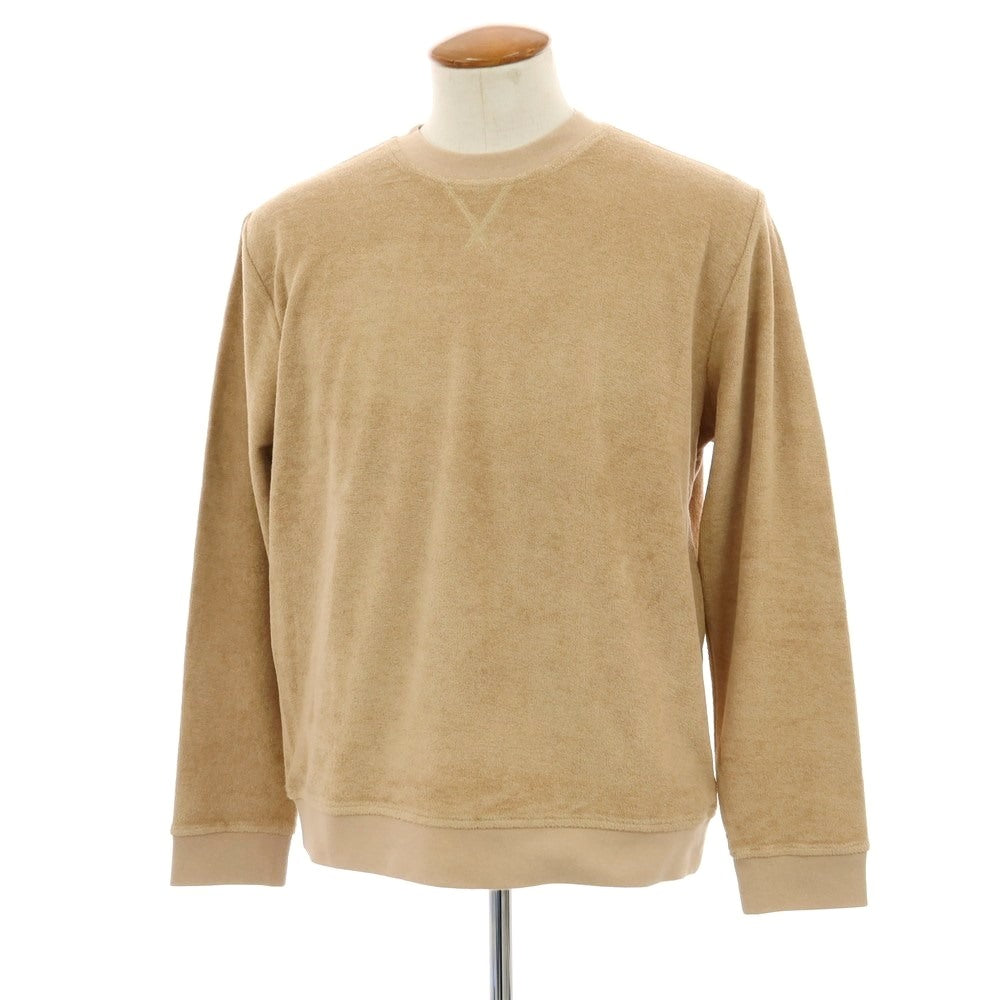【新品】ザノーネ ZANONE コットン パイル クルーネック スウェット ベージュ【サイズM】【 状態ランクN 】【 メンズ 】 [EPD]