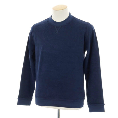 【新品】ザノーネ ZANONE コットン パイル クルーネック スウェット ネイビー【 XS 】【 状態ランクN 】【 メンズ 】