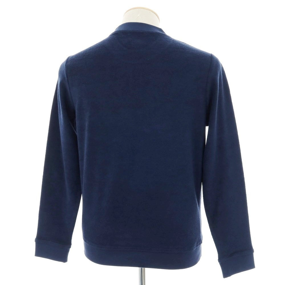 【新品】ザノーネ ZANONE コットン パイル クルーネック スウェット ネイビー【 XS 】【 状態ランクN 】【 メンズ 】