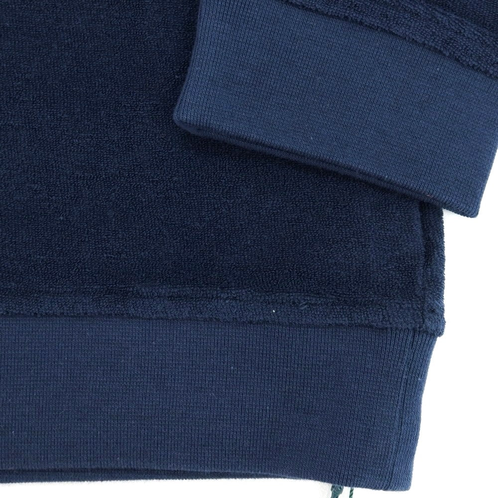 【新品】ザノーネ ZANONE コットン パイル クルーネック スウェット ネイビー【 サイズM 】【 状態ランクN 】【 メンズ 】 [DPD]