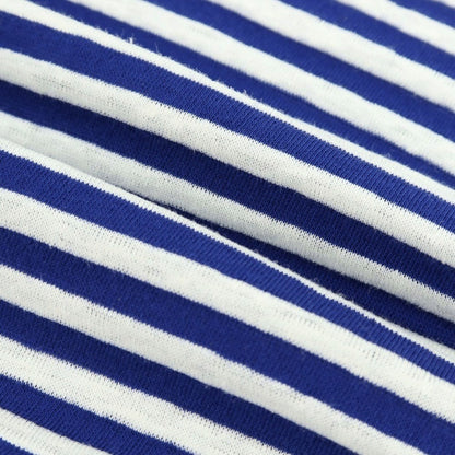 【新品】ザノーネ ZANONE リネンコットン ボーダー 半袖ポロシャツ ブルーxホワイト【 46 】【 状態ランクN 】【 メンズ 】