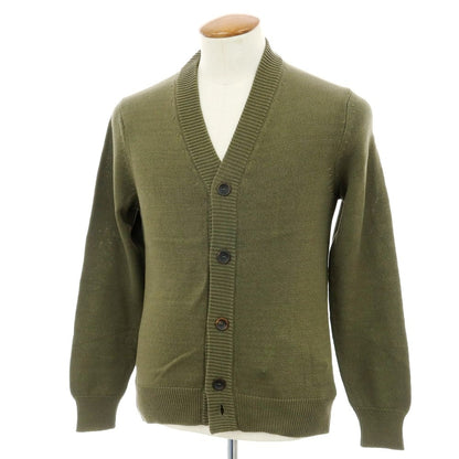 【新品】ザノーネ ZANONE ミドルゲージ コットン カーディガン オリーブグリーン【 46 】【 状態ランクN 】【 メンズ 】