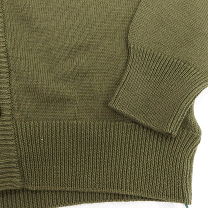 【新品】ザノーネ ZANONE ミドルゲージ コットン カーディガン オリーブグリーン【 46 】【 状態ランクN 】【 メンズ 】