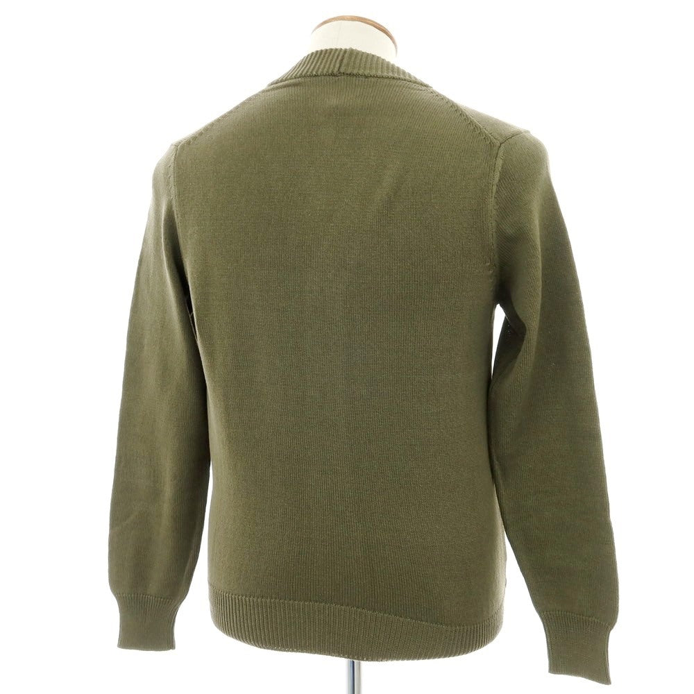 【新品アウトレット】ザノーネ ZANONE ミドルゲージ コットン カーディガン オリーブグリーン【 46 】【 状態ランクN- 】【 メンズ 】