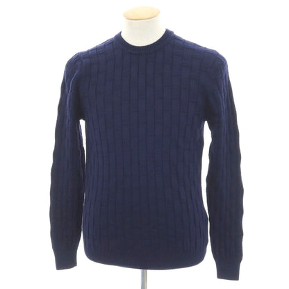 【新品】ザノーネ ZANONE コットン クルーネック プルオーバーニット ネイビー【 46 】【 状態ランクN 】【 メンズ 】