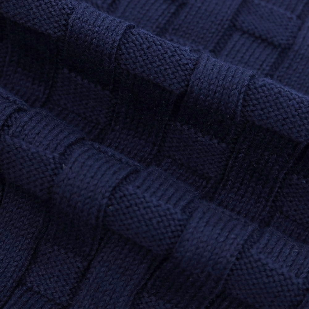 【新品】ザノーネ ZANONE コットン クルーネック プルオーバーニット ネイビー【 46 】【 状態ランクN 】【 メンズ 】