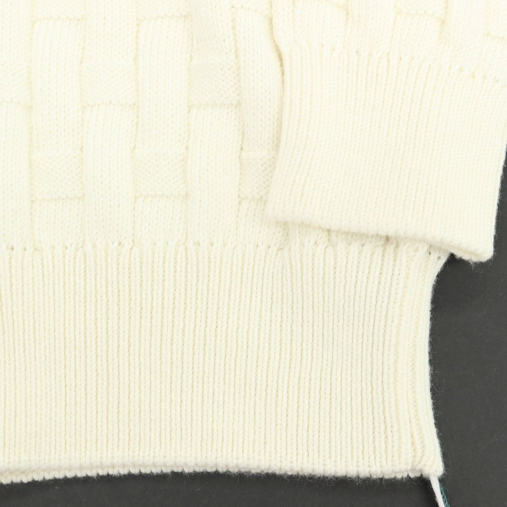 【新品】ザノーネ ZANONE コットン クルーネック プルオーバーニット アイボリー【 48 】【 状態ランクN 】【 メンズ 】