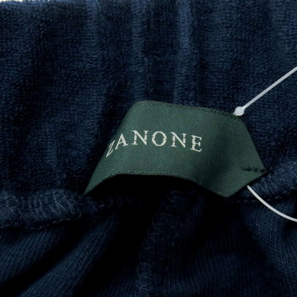 【新品】ザノーネ ZANONE コットン パイル イージーパンツ ネイビー【 サイズL 】【 状態ランクN 】【 メンズ 】 [DPD]
