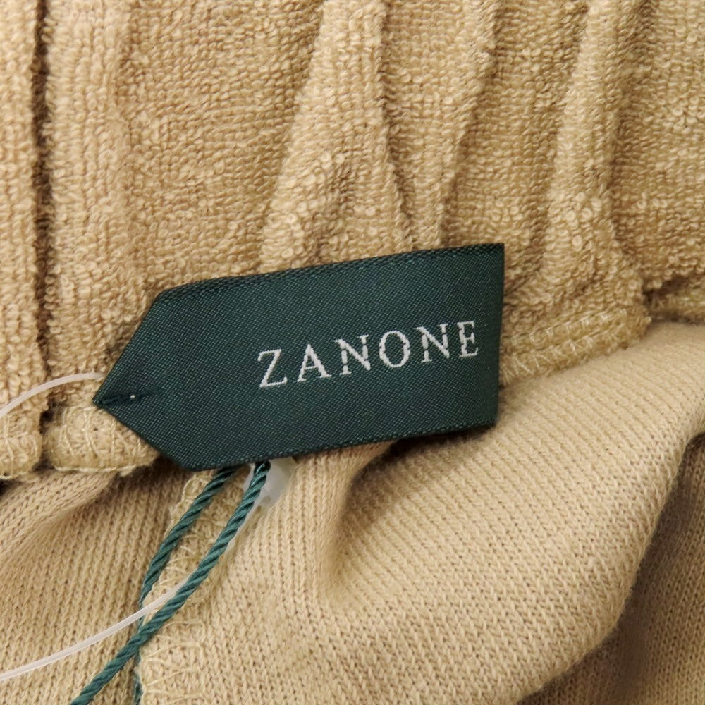 【新品】ザノーネ ZANONE コットン パイル イージーパンツ ベージュ【 L 】【 状態ランクN 】【 メンズ 】