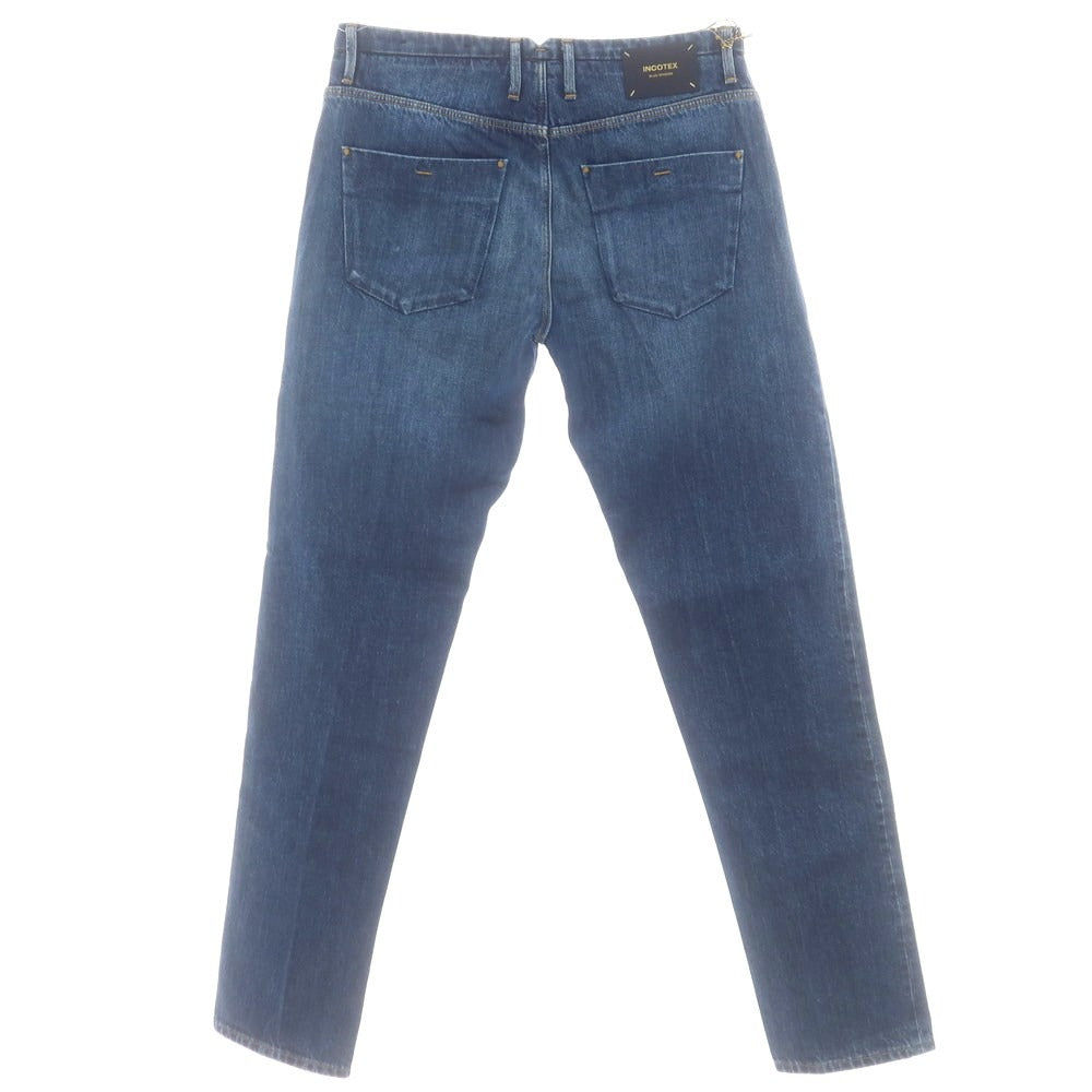 【新品】インコテックス ブルーディヴィジョン INCOTEX BLUE DIVISION TAILOR MADE タイトテーパードデニムパンツ ジーンズ ダークブルー【 33 】【 状態ランクN 】【 メンズ 】