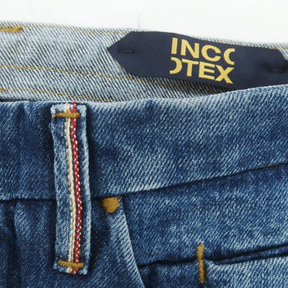 【新品】インコテックス ブルーディヴィジョン INCOTEX BLUE DIVISION TAILOR MADE タイトテーパードデニムパンツ ジーンズ ダークブルー【 33 】【 状態ランクN 】【 メンズ 】