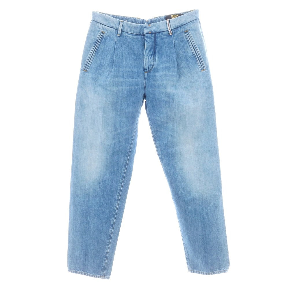 【新品】インコテックス ブルーディヴィジョン INCOTEX BLUE DIVISION TAILOR MADE タイトテーパードデニムパンツ ジーンズ ライトブルー【 33 】【 状態ランクN 】【 メンズ 】