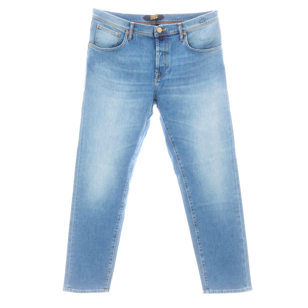 【新品】インコテックス ブルーディヴィジョン INCOTEX BLUE DIVISION ストレッチ タイトテーパードデニムパンツ ジーンズ ライトブルー【 33 】【 状態ランクN 】【 メンズ 】
