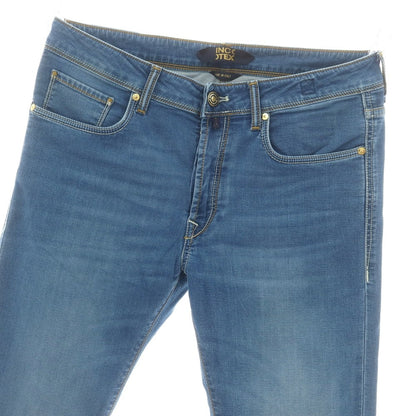 【新品アウトレット】インコテックス ブルーディヴィジョン INCOTEX BLUE DIVISION ストレッチ タイトテーパードデニムパンツ ジーンズ ブルー【 33 】【 状態ランクN- 】【 メンズ 】