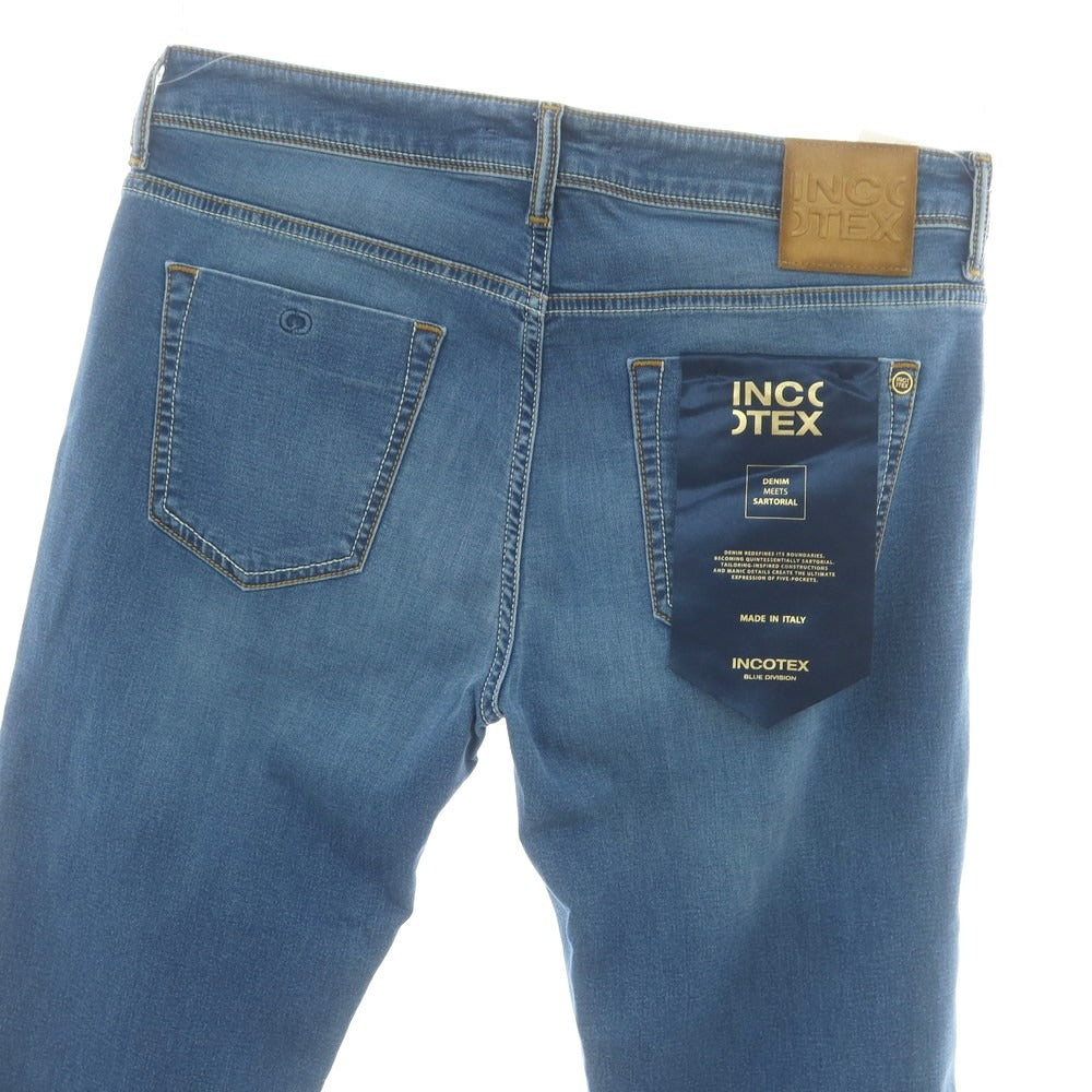 【新品アウトレット】インコテックス ブルーディヴィジョン INCOTEX BLUE DIVISION ストレッチ タイトテーパードデニムパンツ ジーンズ ブルー【 33 】【 状態ランクN- 】【 メンズ 】