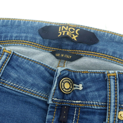 【新品アウトレット】インコテックス ブルーディヴィジョン INCOTEX BLUE DIVISION ストレッチ タイトテーパードデニムパンツ ジーンズ ブルー【 33 】【 状態ランクN- 】【 メンズ 】