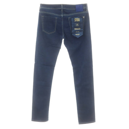 【新品】インコテックス ブルーディヴィジョン INCOTEX BLUE DIVISION ストレッチ タイトテーパードデニムパンツ ジーンズ ネイビー【 33 】【 状態ランクN 】【 メンズ 】