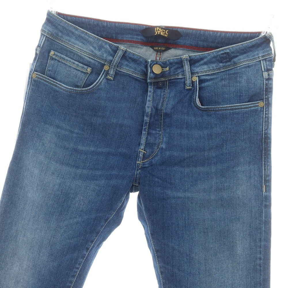 【新品アウトレット】インコテックス ブルーディヴィジョン INCOTEX BLUE DIVISION ストレッチ タイトテーパードデニムパンツ ジーンズ ブルー【 33 】【 状態ランクN- 】【 メンズ 】