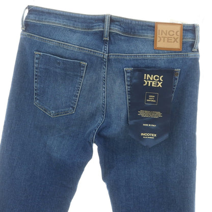 【新品アウトレット】インコテックス ブルーディヴィジョン INCOTEX BLUE DIVISION ストレッチ タイトテーパードデニムパンツ ジーンズ ブルー【 33 】【 状態ランクN- 】【 メンズ 】