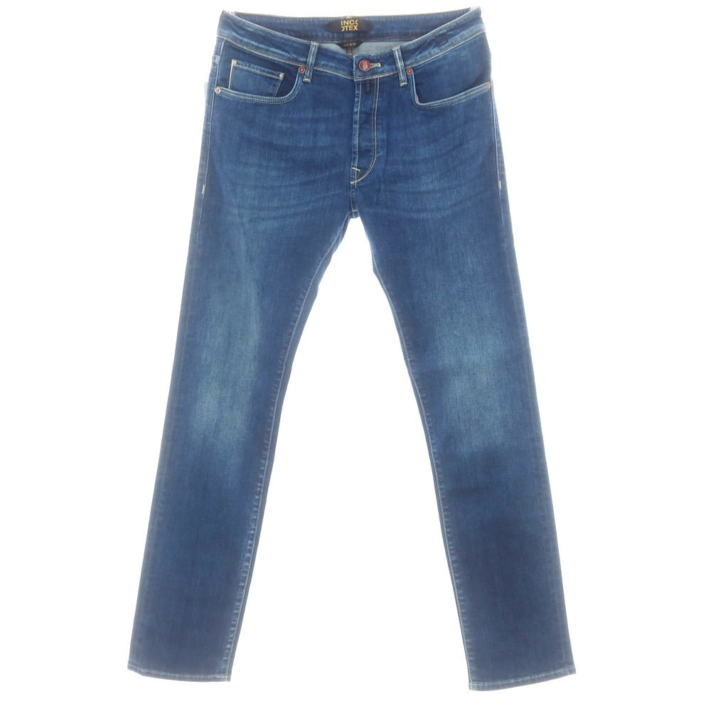 【新品アウトレット】インコテックス ブルーディヴィジョン INCOTEX BLUE DIVISION ストレッチ タイトテーパードデニムパンツ ジーンズ ブルー【 33 】【 状態ランクN- 】【 メンズ 】