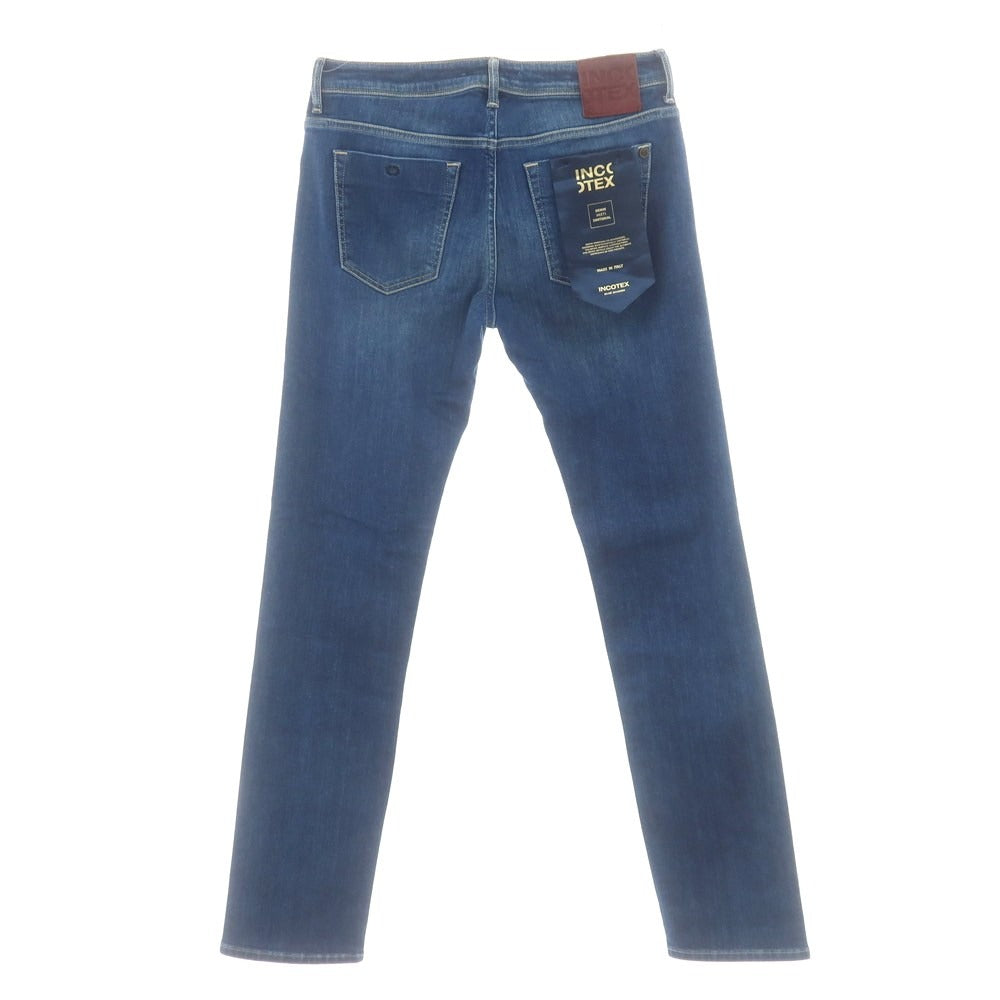 【新品アウトレット】インコテックス ブルーディヴィジョン INCOTEX BLUE DIVISION ストレッチ タイトテーパードデニムパンツ ジーンズ ブルー【 33 】【 状態ランクN- 】【 メンズ 】