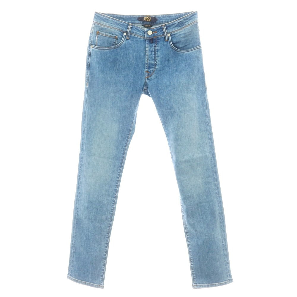 【新品アウトレット】インコテックス ブルーディヴィジョン INCOTEX BLUE DIVISION ストレッチ タイトテーパードデニムパンツ ジーンズ ブルー【 33 】【 状態ランクN- 】【 メンズ 】