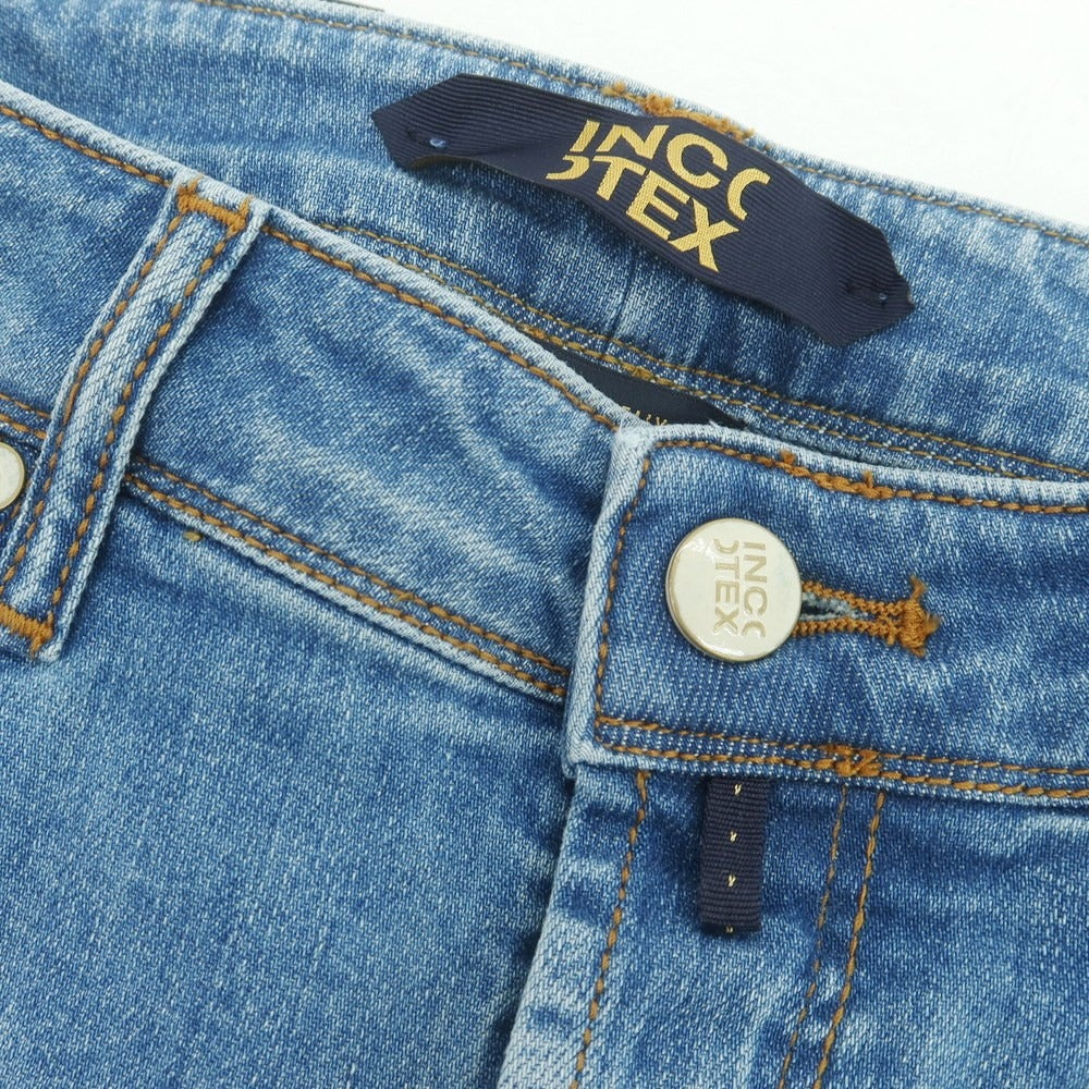 【新品アウトレット】インコテックス ブルーディヴィジョン INCOTEX BLUE DIVISION ストレッチ タイトテーパードデニムパンツ ジーンズ ブルー【 33 】【 状態ランクN- 】【 メンズ 】