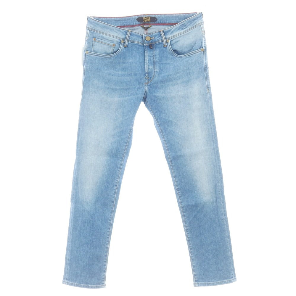 【新品】インコテックス ブルーディヴィジョン INCOTEX BLUE DIVISION ストレッチ タイトテーパードデニムパンツ ジーンズ ライトブルー【 31 】【 状態ランクN 】【 メンズ 】