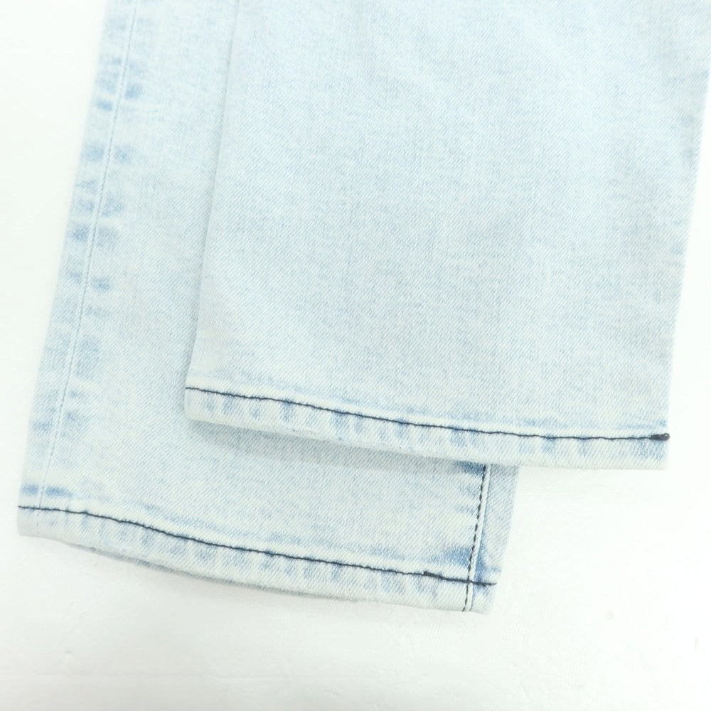 【新品アウトレット】インコテックス ブルーディヴィジョン INCOTEX BLUE DIVISION リペア加工 ストレッチ タイトテーパードデニムパンツ ジーンズ アイスブルー【 34 】【 状態ランクN- 】【 メンズ 】