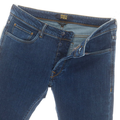 【新品】インコテックス ブルーディヴィジョン INCOTEX BLUE DIVISION ストレッチ タイトテーパードデニムパンツ ジーンズ ネイビー【 33 】【 状態ランクN 】【 メンズ 】