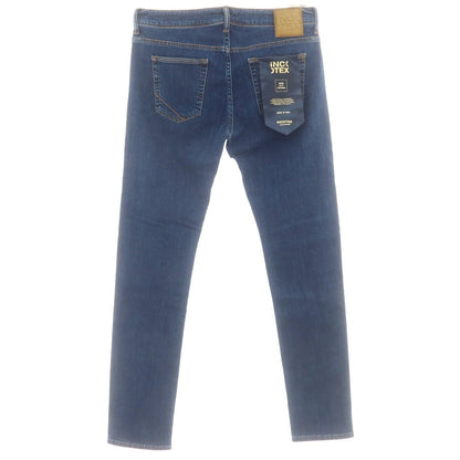 【新品】インコテックス ブルーディヴィジョン INCOTEX BLUE DIVISION ストレッチ タイトテーパードデニムパンツ ジーンズ ネイビー【 33 】【 状態ランクN 】【 メンズ 】