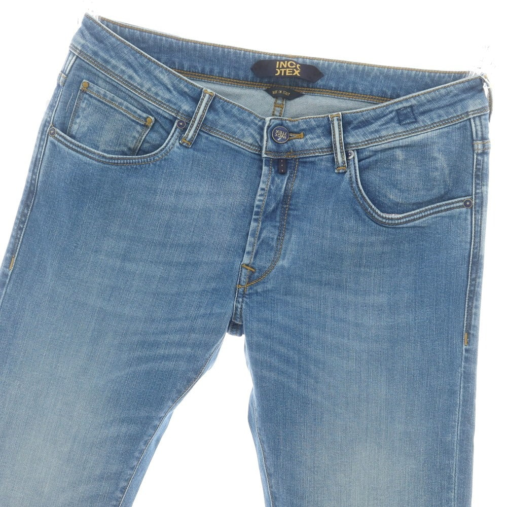 【新品アウトレット】インコテックス ブルーディヴィジョン INCOTEX BLUE DIVISION ストレッチ タイトテーパードデニムパンツ ジーンズ ブルー【 33 】【 状態ランクN- 】【 メンズ 】