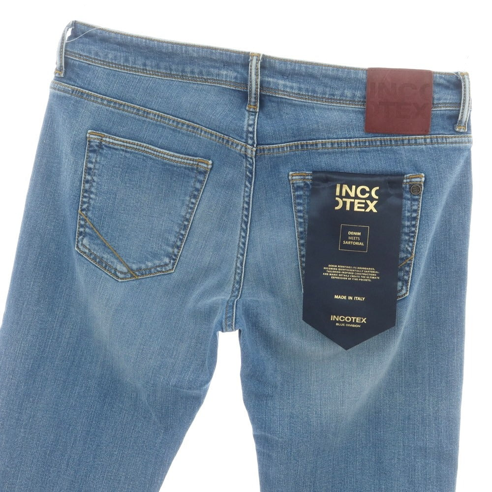 【新品アウトレット】インコテックス ブルーディヴィジョン INCOTEX BLUE DIVISION ストレッチ タイトテーパードデニムパンツ ジーンズ ブルー【 33 】【 状態ランクN- 】【 メンズ 】