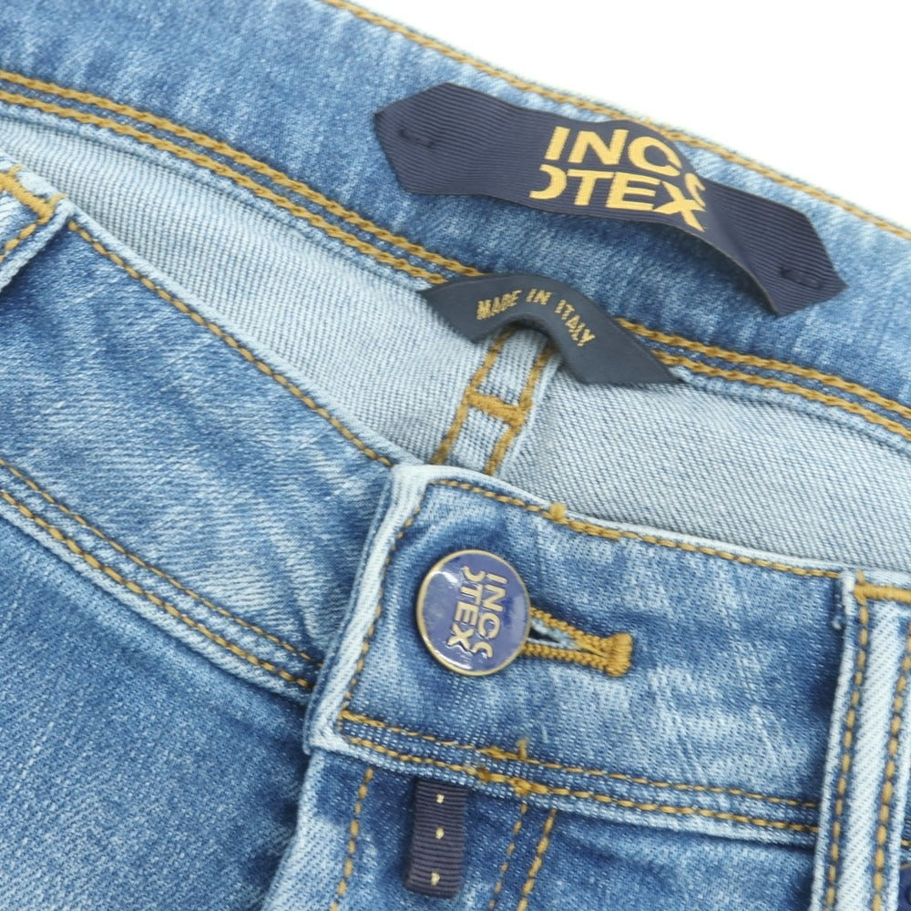 【新品アウトレット】インコテックス ブルーディヴィジョン INCOTEX BLUE DIVISION ストレッチ タイトテーパードデニムパンツ ジーンズ ブルー【 33 】【 状態ランクN- 】【 メンズ 】