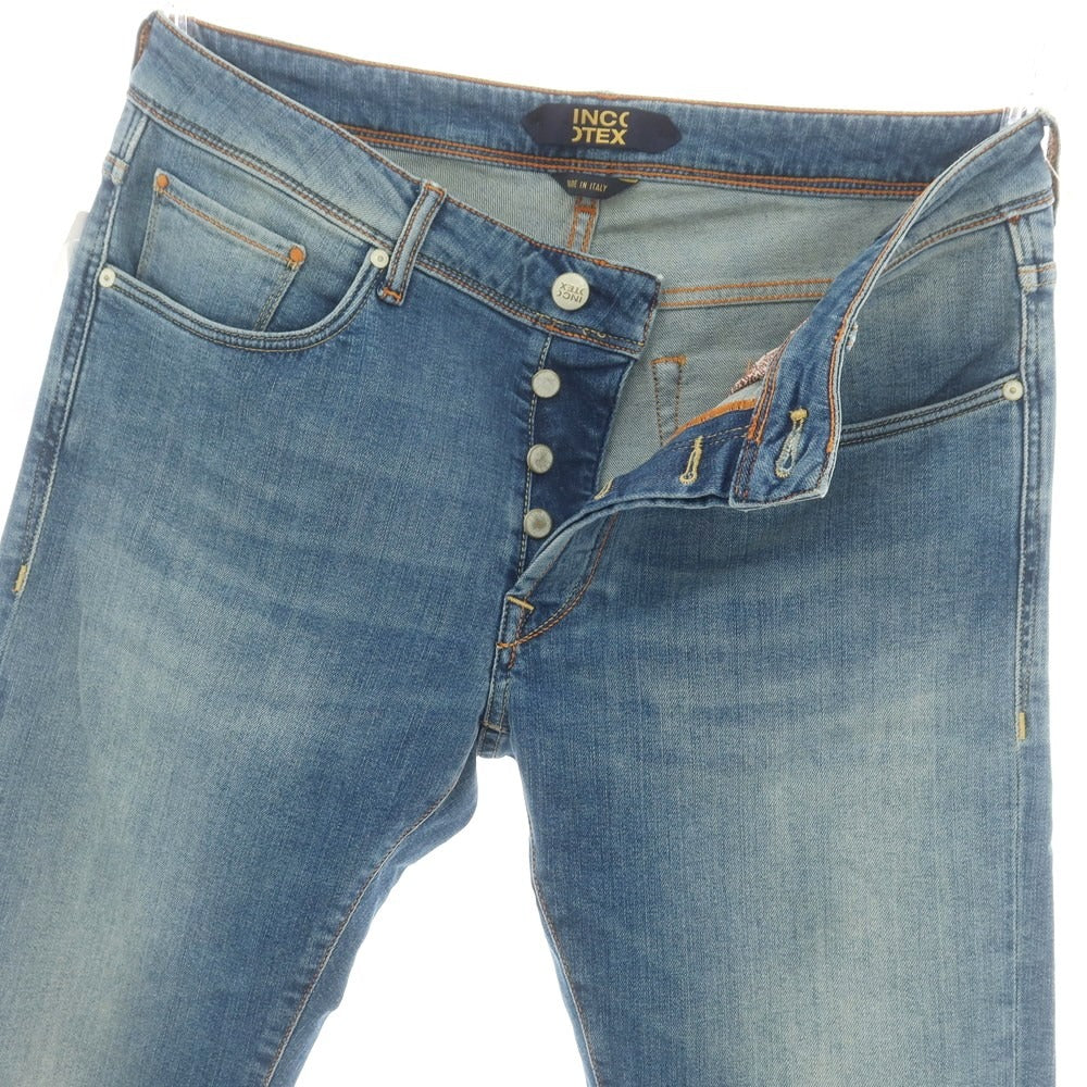 【新品アウトレット】インコテックス ブルーディヴィジョン INCOTEX BLUE DIVISION ストレッチ タイトテーパードデニムパンツ ジーンズ ブルー【 33 】【 状態ランクN- 】【 メンズ 】