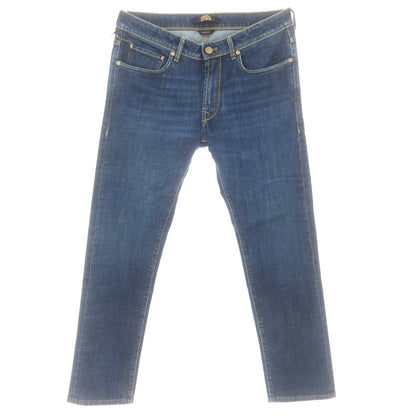 【新品】インコテックス ブルーディヴィジョン INCOTEX BLUE DIVISION ストレッチ タイトテーパードデニムパンツ ジーンズ ネイビー【 32 】【 状態ランクN 】【 メンズ 】