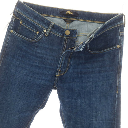 【新品】インコテックス ブルーディヴィジョン INCOTEX BLUE DIVISION ストレッチ タイトテーパードデニムパンツ ジーンズ ネイビー【 32 】【 状態ランクN 】【 メンズ 】