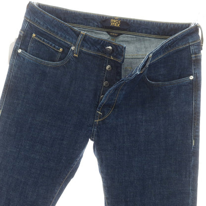 【新品】インコテックス ブルーディヴィジョン INCOTEX BLUE DIVISION ストレッチ タイトテーパードデニムパンツ ジーンズ ネイビー【 33 】【 状態ランクN 】【 メンズ 】